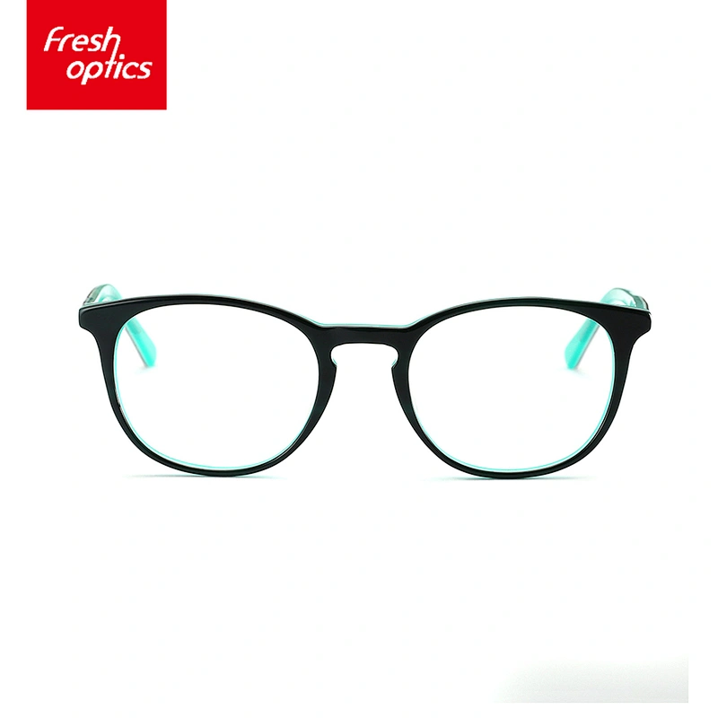 FB3756 Colorful Branded Acetate Round Eyewear Optical Glasses
