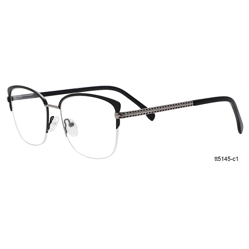 Luxury Korean vitality sexy women's half frame eyewear optical frames brand name