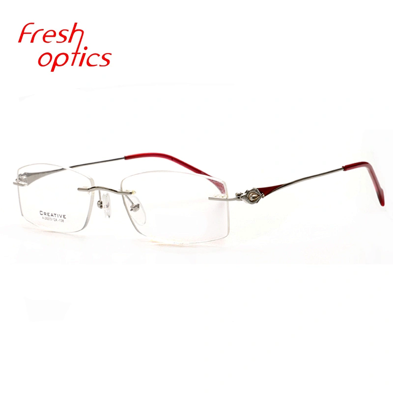 China professional  rimless optical frame manufacture  eyeglasses