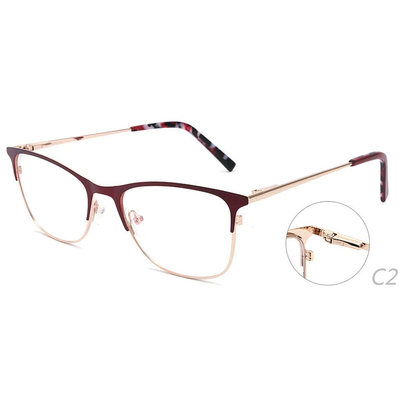 High quality most popular metal optical eyeglasses frames ready goods