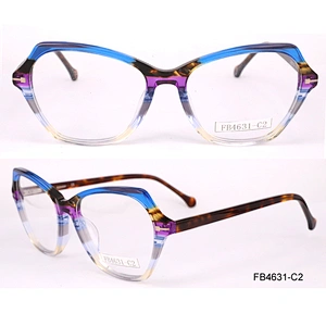 FB4631 2018 Newest fashion acetate frame eyewear glass nice lamination for ladies