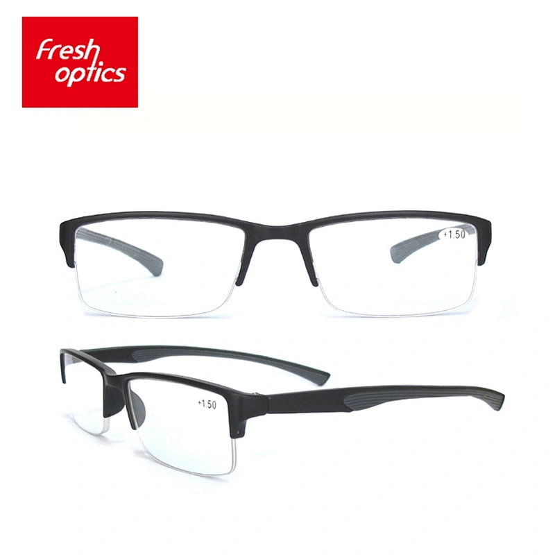 RD - 131 Factory Direct Plastic Half - Rim Fashion Reading Glasses For Men