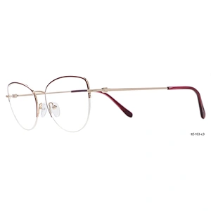 mature half rim spectacle computer protection custom ladies metal optical eyeglasses frames