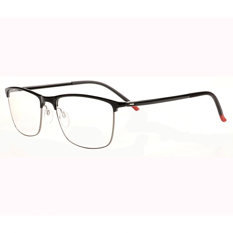 Fashionable half frame eyeglasses