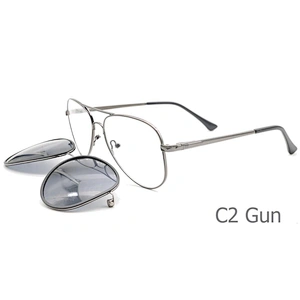 wholesale online own logo male metal magnetic clip on sunglasses polarized