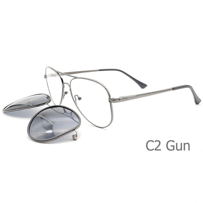 wholesale online own logo male metal magnetic clip on sunglasses polarized