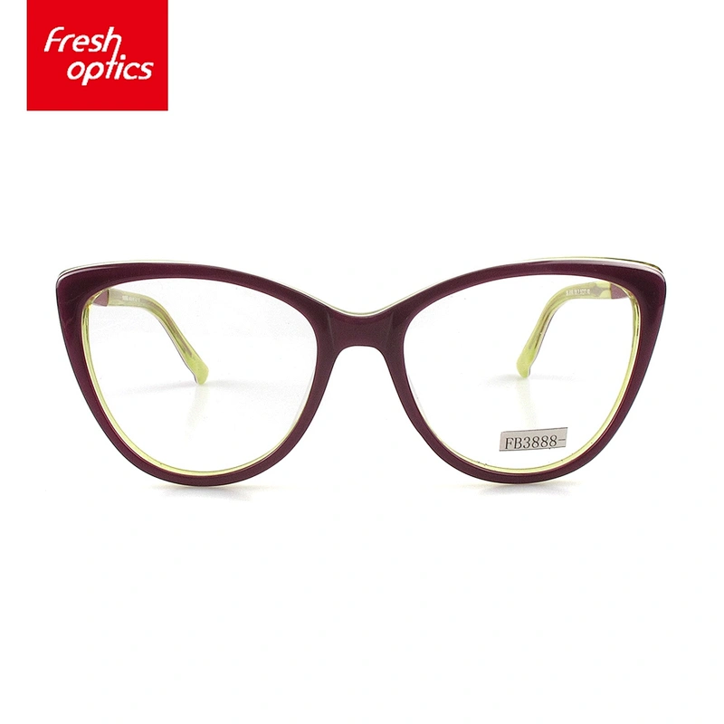 FB3888 Acetate Colorful Italiy Eyewear Frames For Young Girl