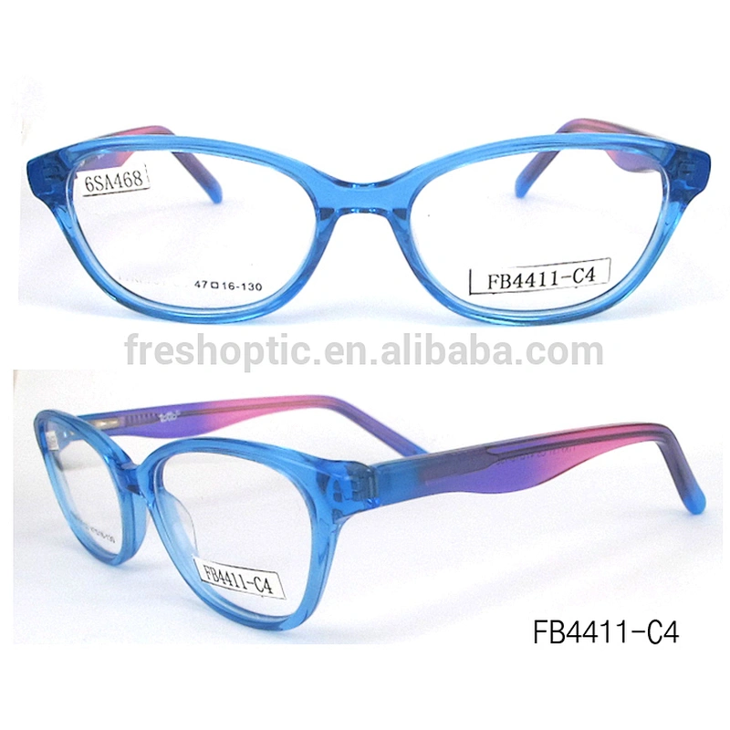 FB4411 2018 newest fashion optical frames colorful material kids acetate reading glasses with best quality