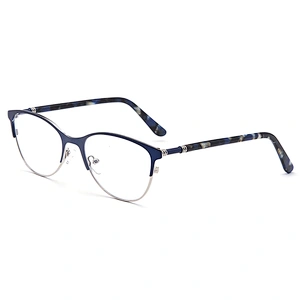 hot sale stainless steel  ready stock 1 piece optical eyeglasses frames for women
