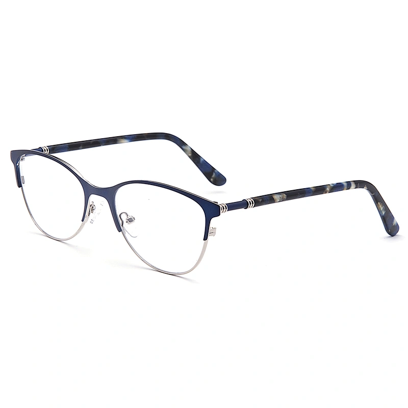 hot sale stainless steel  ready stock 1 piece optical eyeglasses frames for women