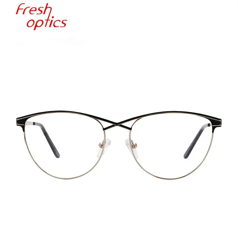 Fashion design stainless prescription designer eyeglasses