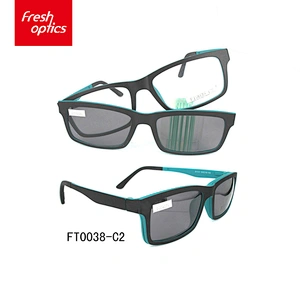 FT0038 Promotional Fashionable Ultem Clip On TR 90 Sunglasses