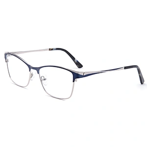 Ready made colorful eyeglasses metal optics glasses for unisex optical frames