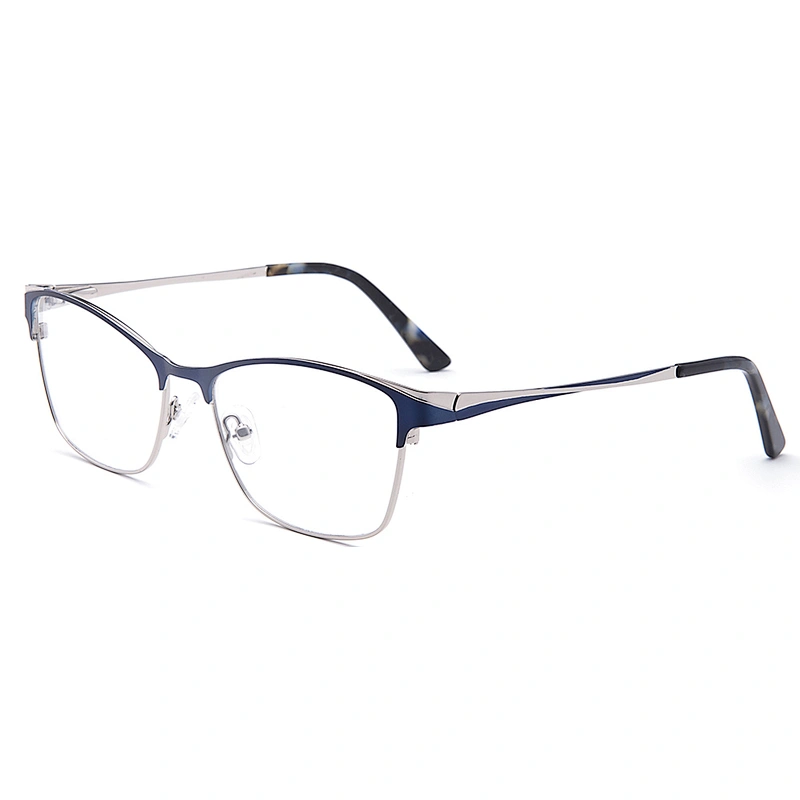 Ready made colorful eyeglasses metal optics glasses for unisex optical frames