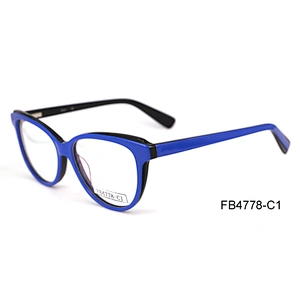 FB4778 Acetate lamination stripe color fashionable euramerican optical frames women style