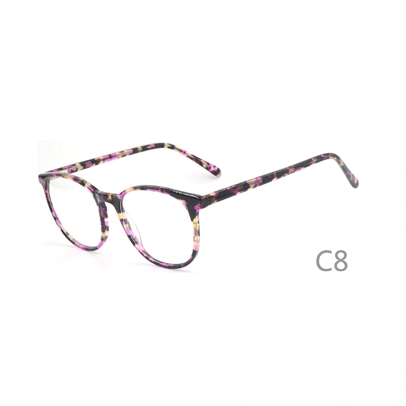F1720 Latest style width temple acetate optical eyewear frame Ready goods