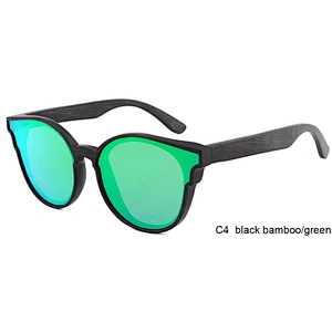 Wholesale Custom Free logo UV400 bamboo polarized wood sunglasses