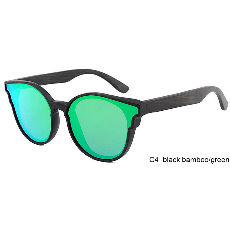 Wholesale Custom Free logo UV400 bamboo polarized wood sunglasses