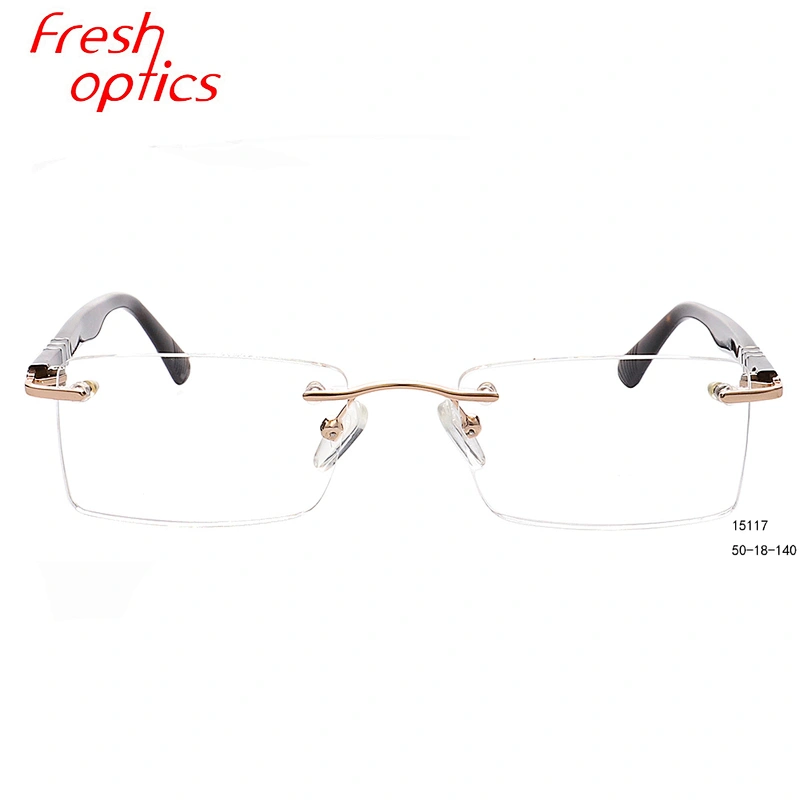 china hot sale latest rimless frames glasses optical eyeglasses frame