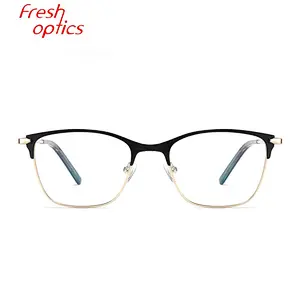Fashion CE eyeglasses metal optical frames for girl ready stock