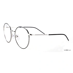 Rose gold latest eyewear circle round glasses copper optical frame eyeglasses frames for unisex