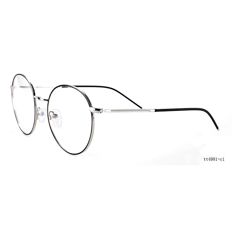 Rose gold latest eyewear circle round glasses copper optical frame eyeglasses frames for unisex