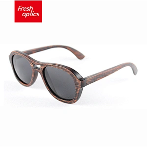 2615 Wholesale Fashion Polarized Wood Bamboo Framed 2019 Sunglasses
