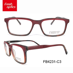 FB4231 Hot sell acetate frames fashion big lens plain glasses