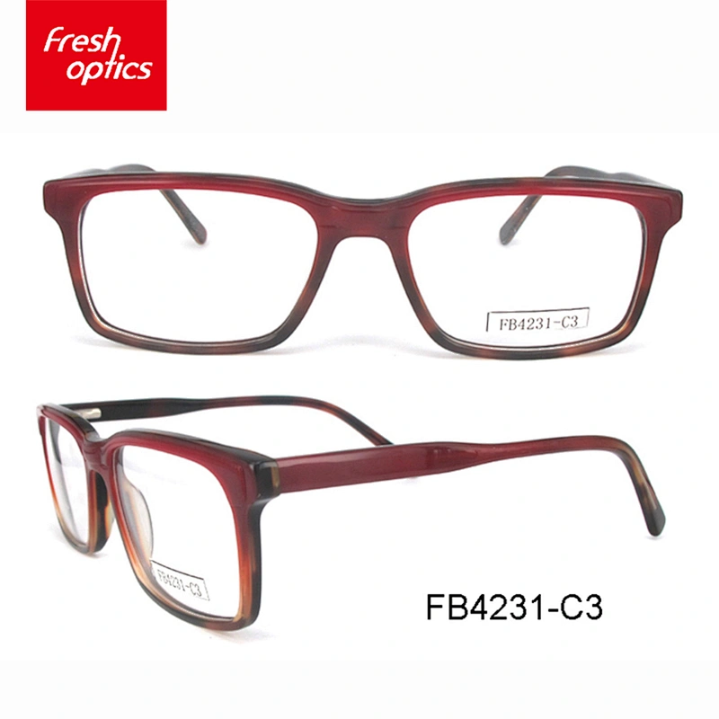 FB4231 Hot sell acetate frames fashion big lens plain glasses
