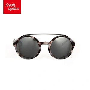 6P010 Promotional Black And White Fashion Plastic Sunglasses For Women