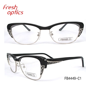 FB4449 Wholesale acetate optical frame luxury frames eye glasses for girls