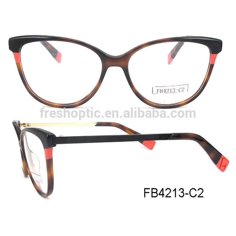 FB4213 hand polished optical glasses fashion acetate optical frame