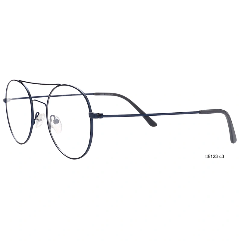 popular round vintage double bridge full rim metal optical frames eyeglasses frames
