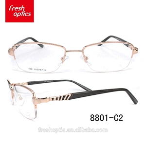 8801 Wholesale cheap price latest design in italy metal optical frame
