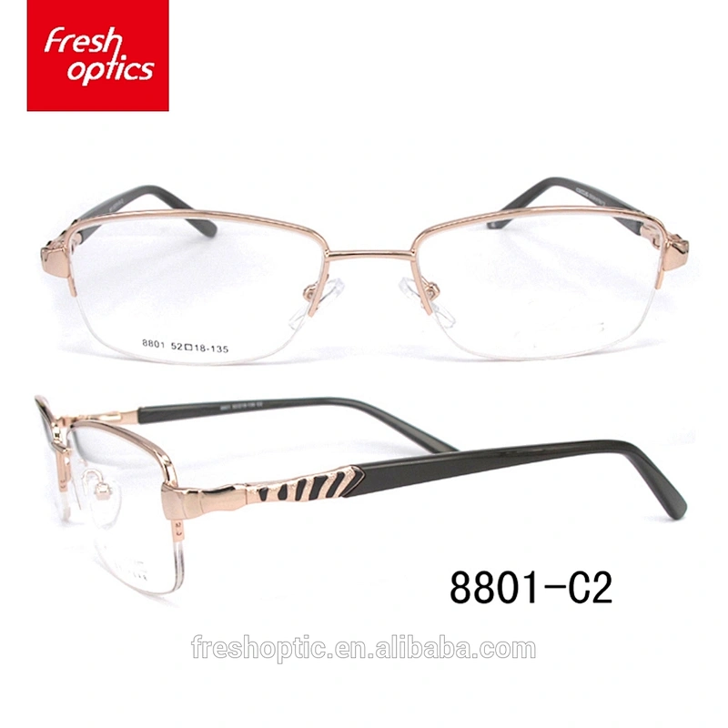 8801 Wholesale cheap price latest design in italy metal optical frame