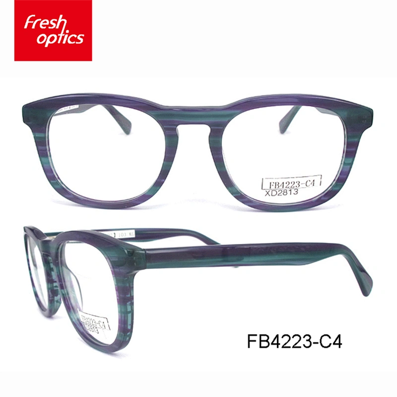 FB4223 New fashion FDA fashion plain acetate frames glasses