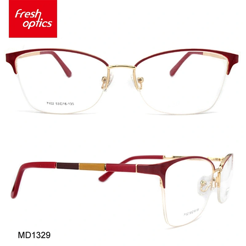 MD1329 Wholesale non fading memory metal optical frames for children
