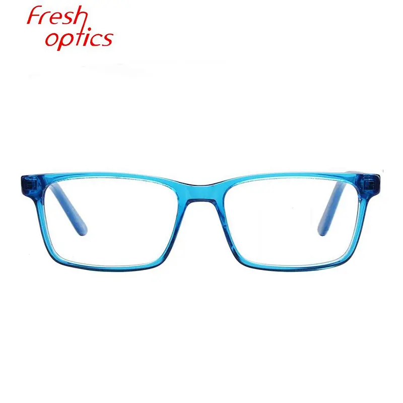 2020 anti blue square fashionable acetate optical eye glasses frames for boy
