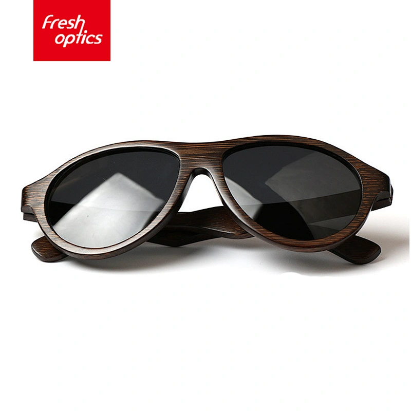 JK5632 Colored Lenses Wooden Bamboo Sunglasses, Italian Wood Sunglasses