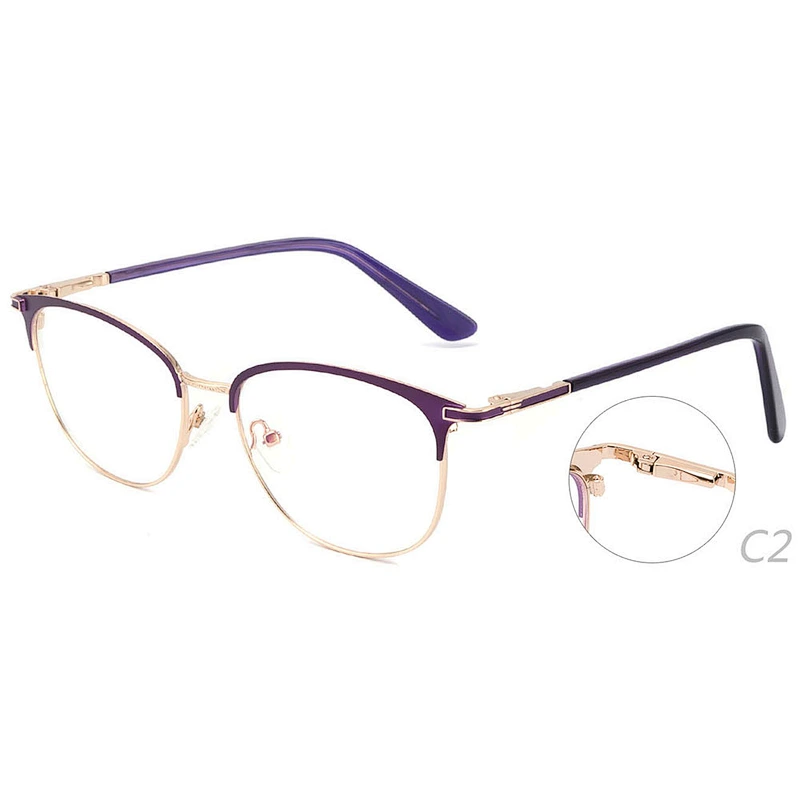 Latest new model round metal optical eyeglasses frames ready stock