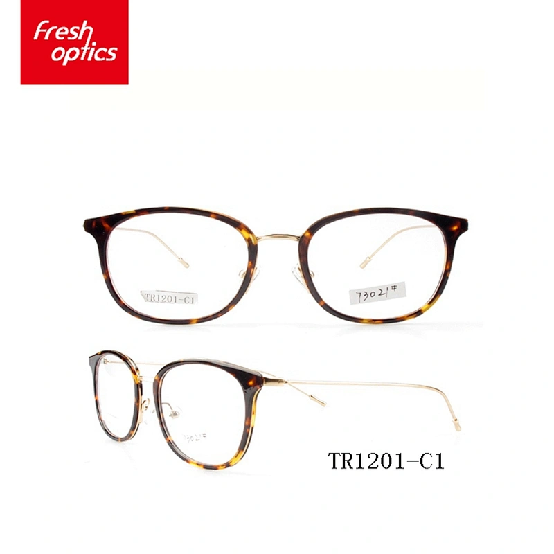 TR1201 TR90 Metal Temple Cool Eyewear Frames With Nose Pad