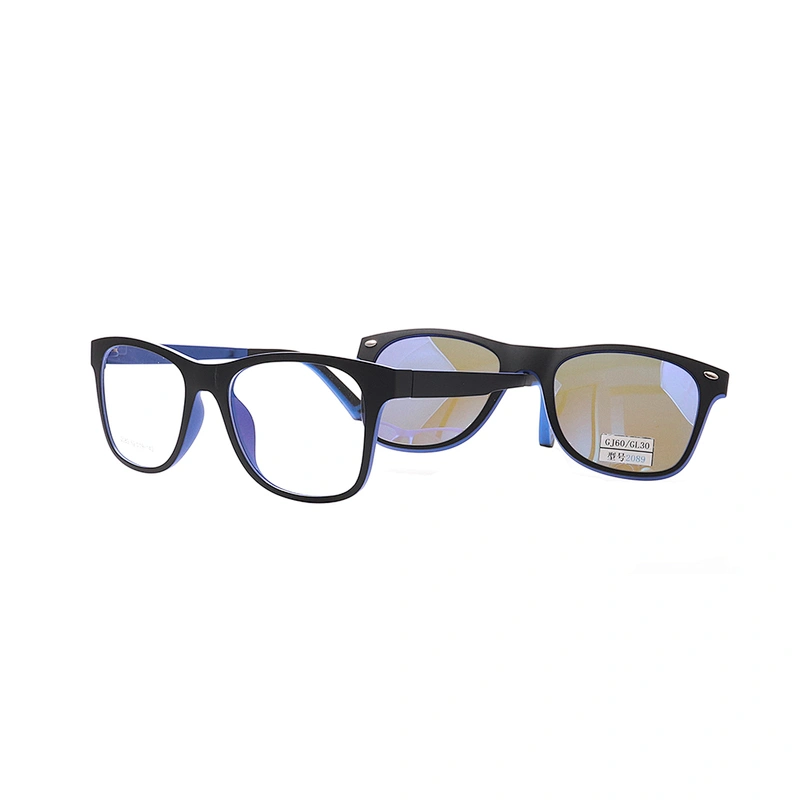 GJ60  TR90 clip on sunglasses with optical eyeglass frames
