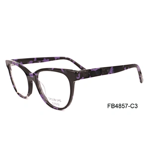 FB4857 Changeable color eyeglass frames acetate material optic eyeglasses frame