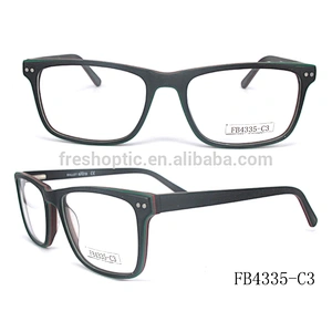 FB4335 Wooden fashion acetate material optical frames eyewear glass unisex style