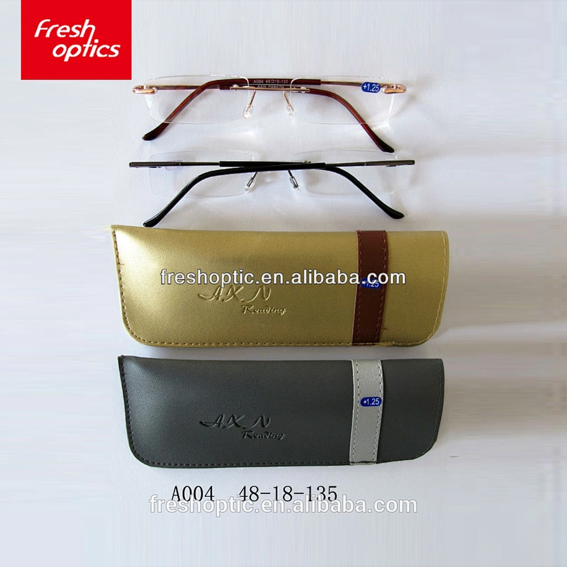 A004 2018 fashion cheap rimless small reading glasses