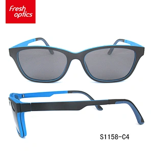 S1158 High quality big frame clip-on reading sunglasses