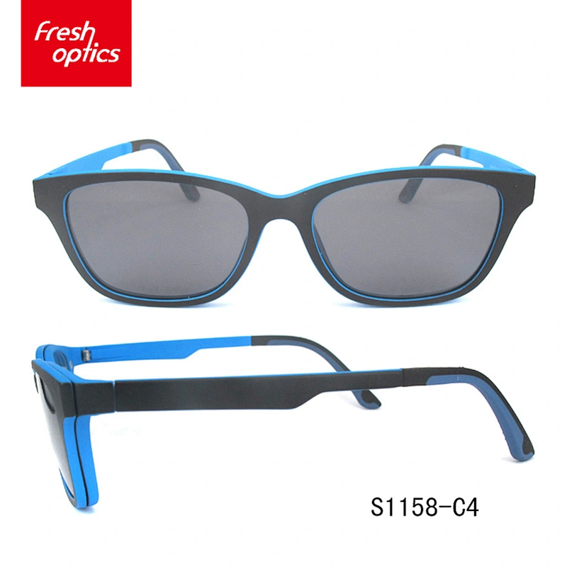 S1158 High quality big frame clip-on reading sunglasses
