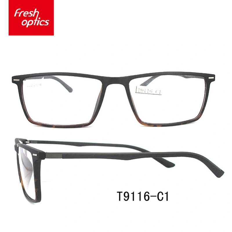 T9116 modern plastic frame glasses, men eyewear optical frame