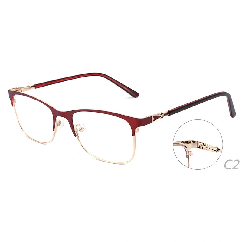 Custom square shape metal optical frames ready to ship