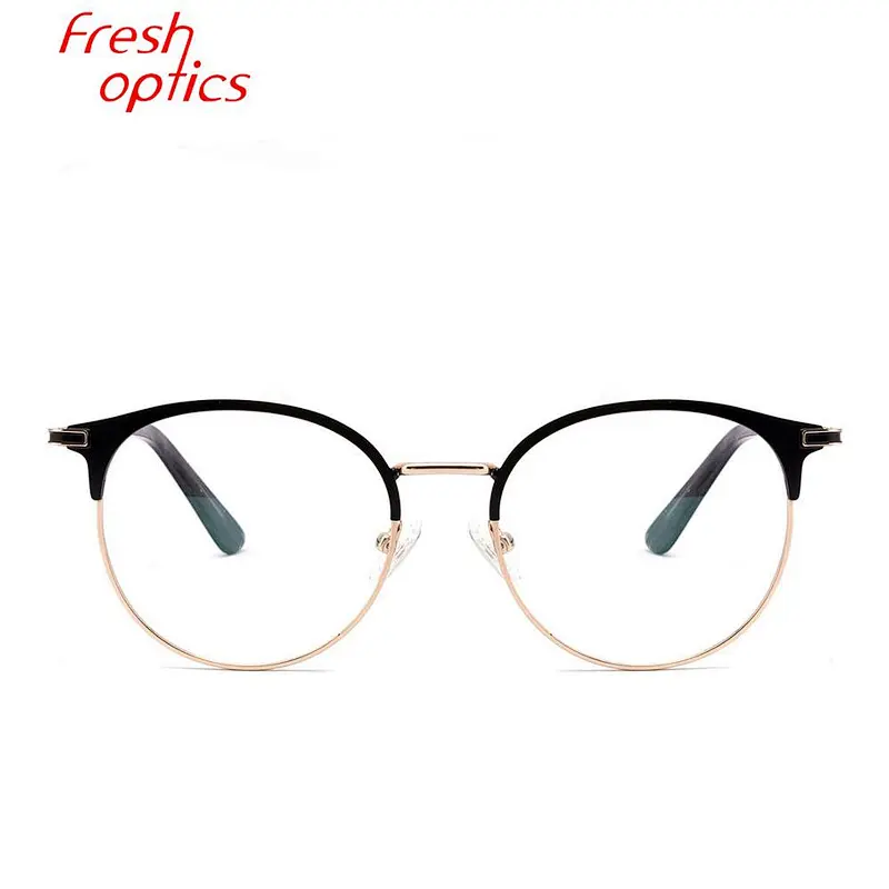 Factory good sale ready stock round metal optical eyewear frames eyeglasses